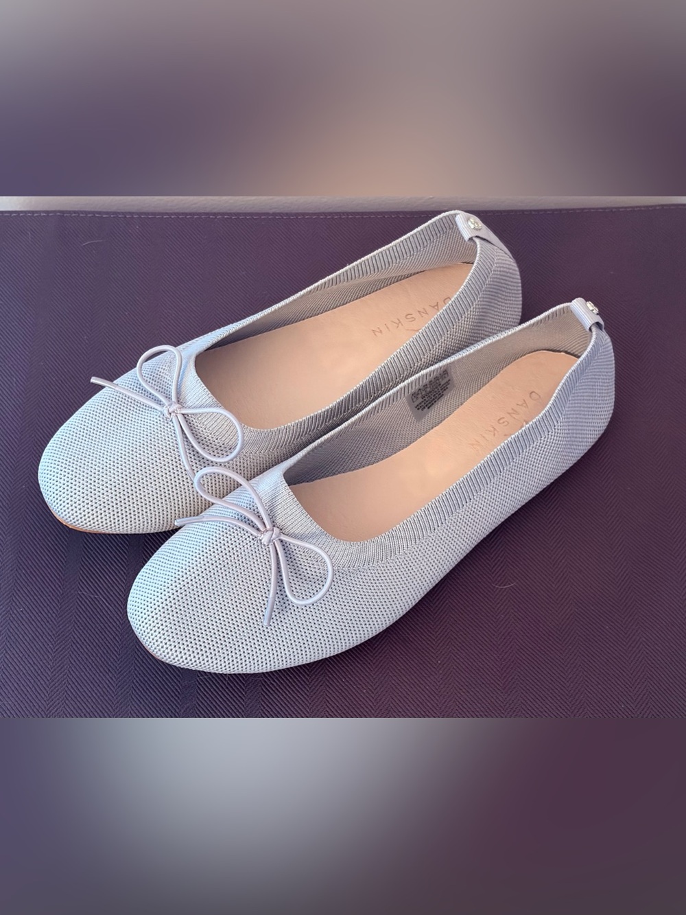 DANSKIN Women's WONDER  Slip On Ballet Flats SZ 8 Blue-Gray  NWOB